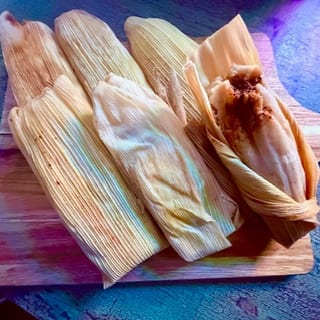 Chicken Tamal With Mole